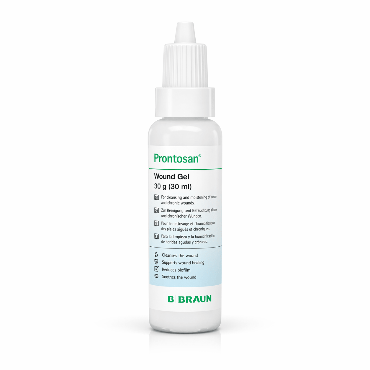Prontosan Gel 30 ml – Desbridamiento y control de biofilm en heridas - INDUMEDICAL