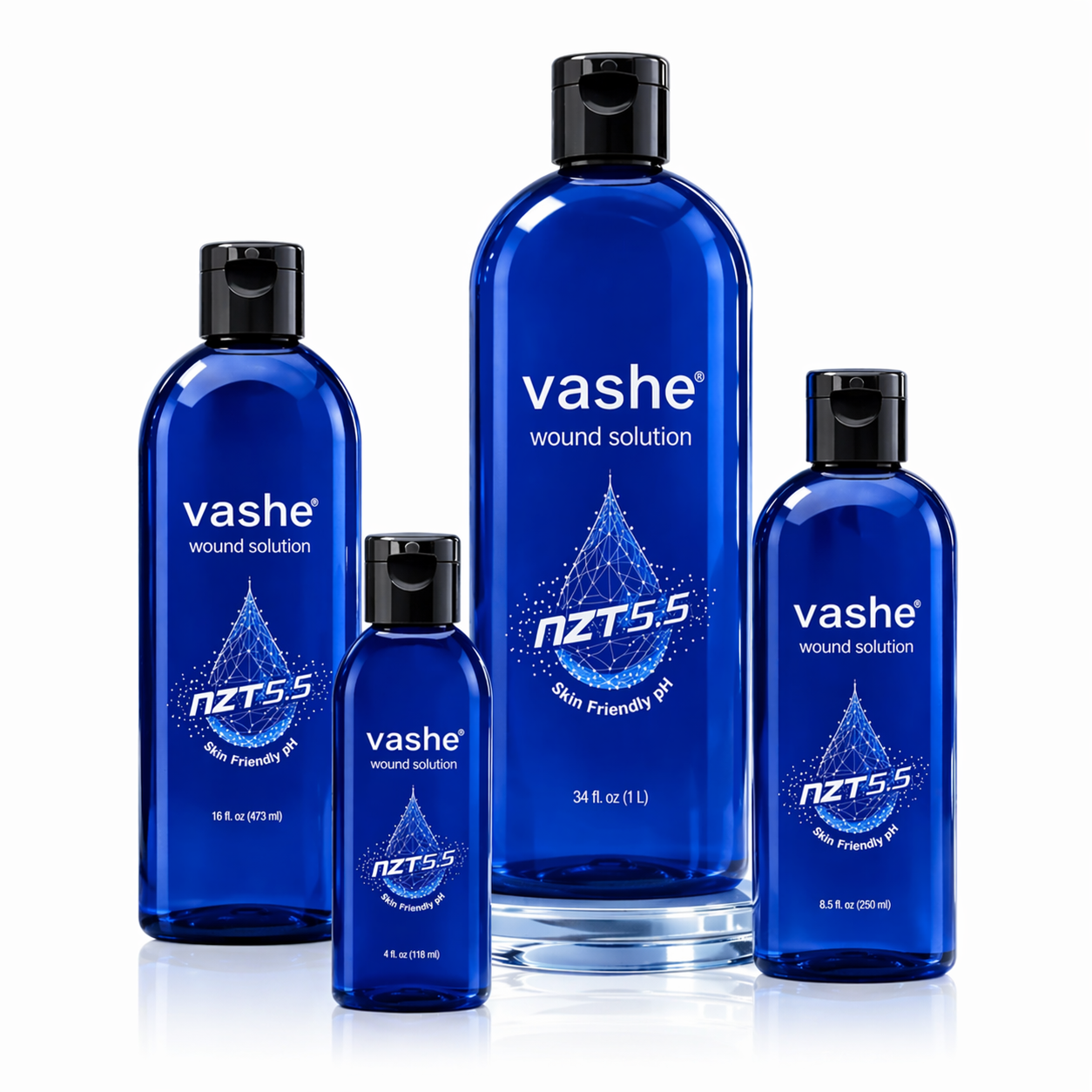 Vashe – Solución limpiadora para heridas (Variantes de volumen)