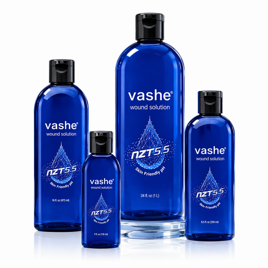 Vashe – Solución limpiadora para heridas (Variantes de volumen)