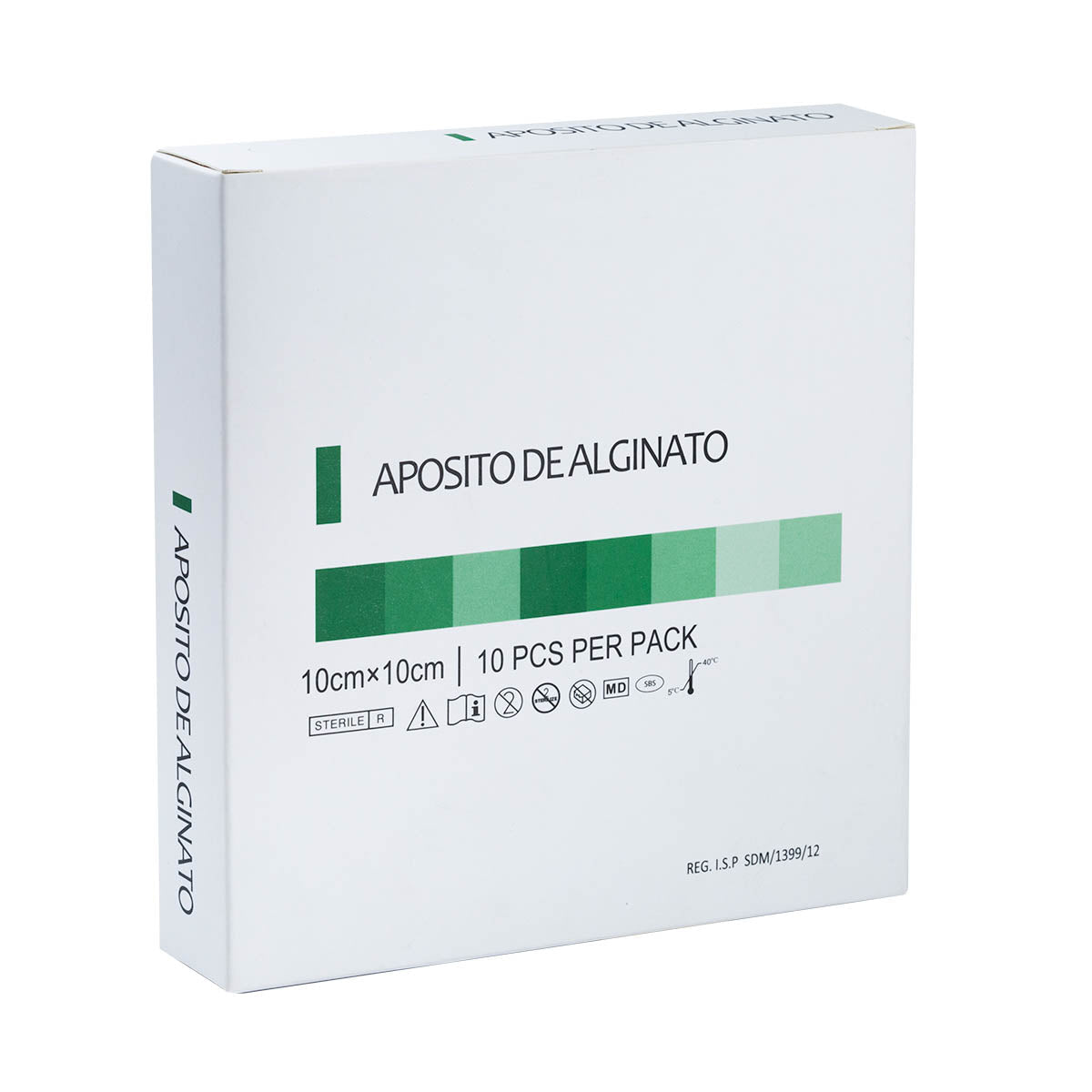 Apósito de alginato 10 x 10 cm ( caja 10 unidades ) - INDUMEDICAL