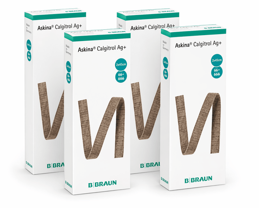 Askina Calgitrol Ag+ Mecha 2x45 cm – Apósito con plata para cavidades (Caja 5 unidades) - INDUMEDICAL