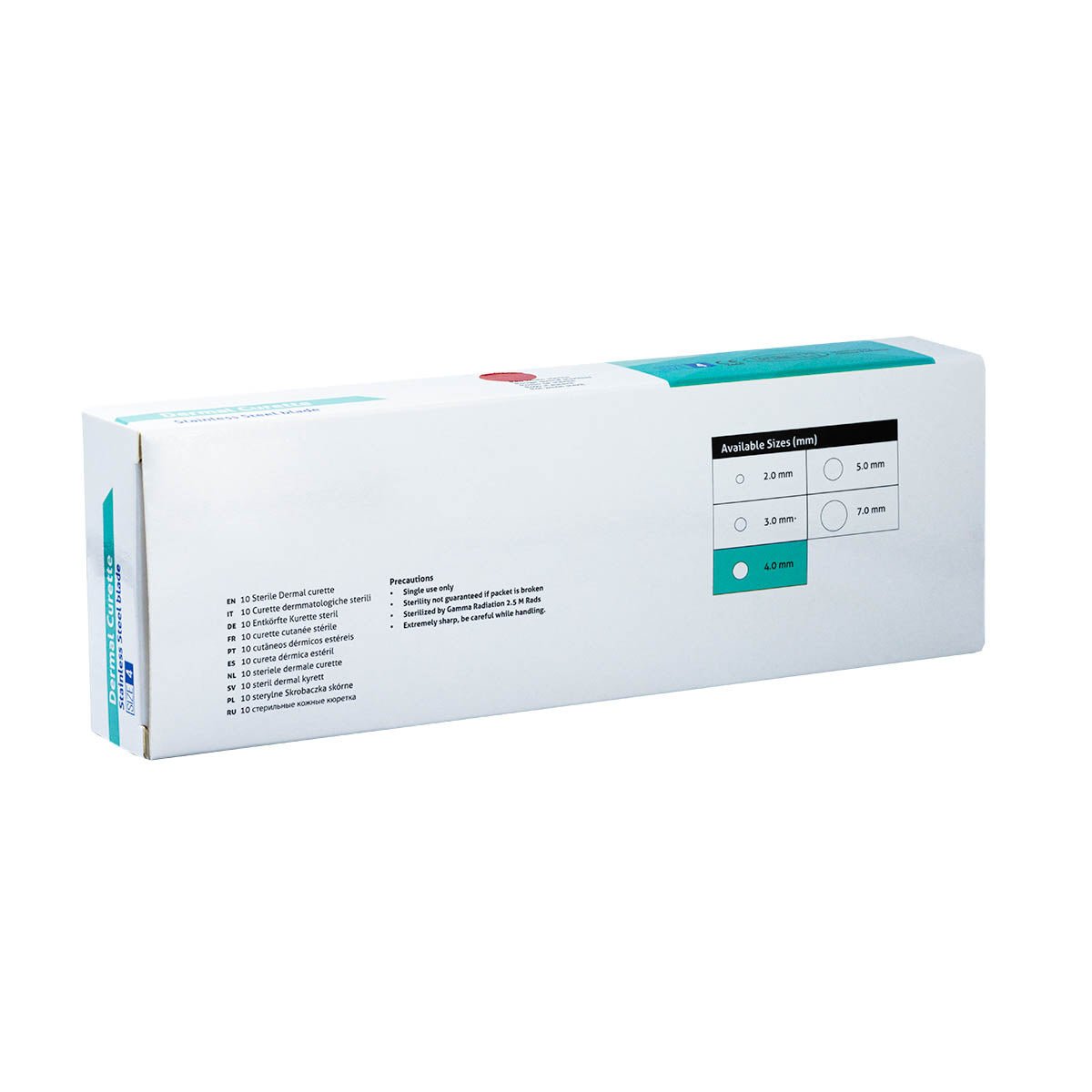 Cureta Dermica o Dermal 4mm ( caja 10 unidades ) - INDUMEDICAL