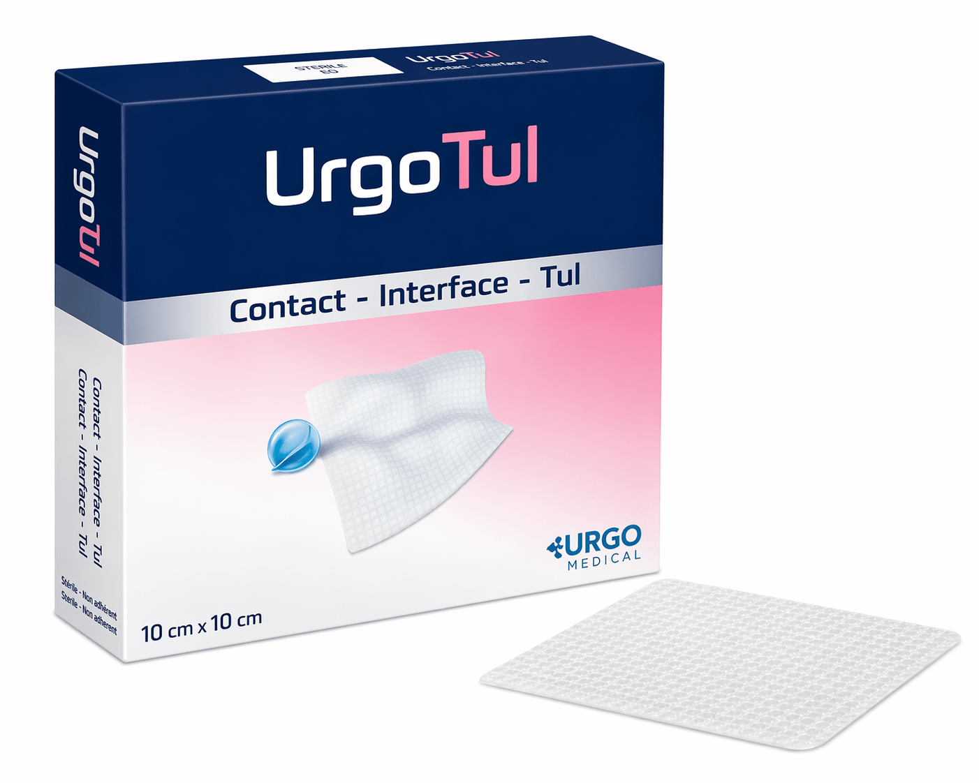 Urgotul – Apósito tipo tul para heridas (Caja 10 unidades, variantes de tamaño) - INDUMEDICAL